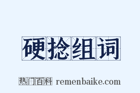 硬捻组词是什么意思的图片